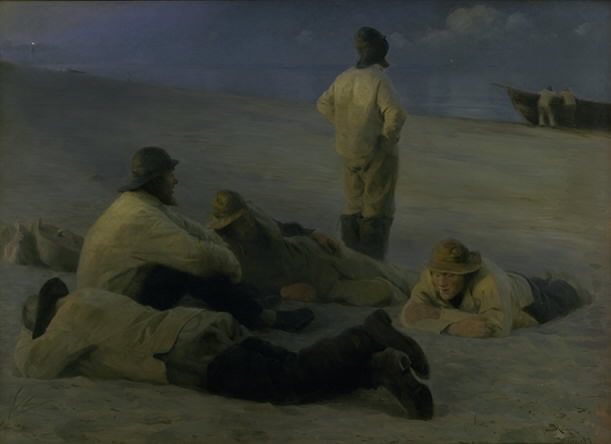 Fishermen on Skagen Beach